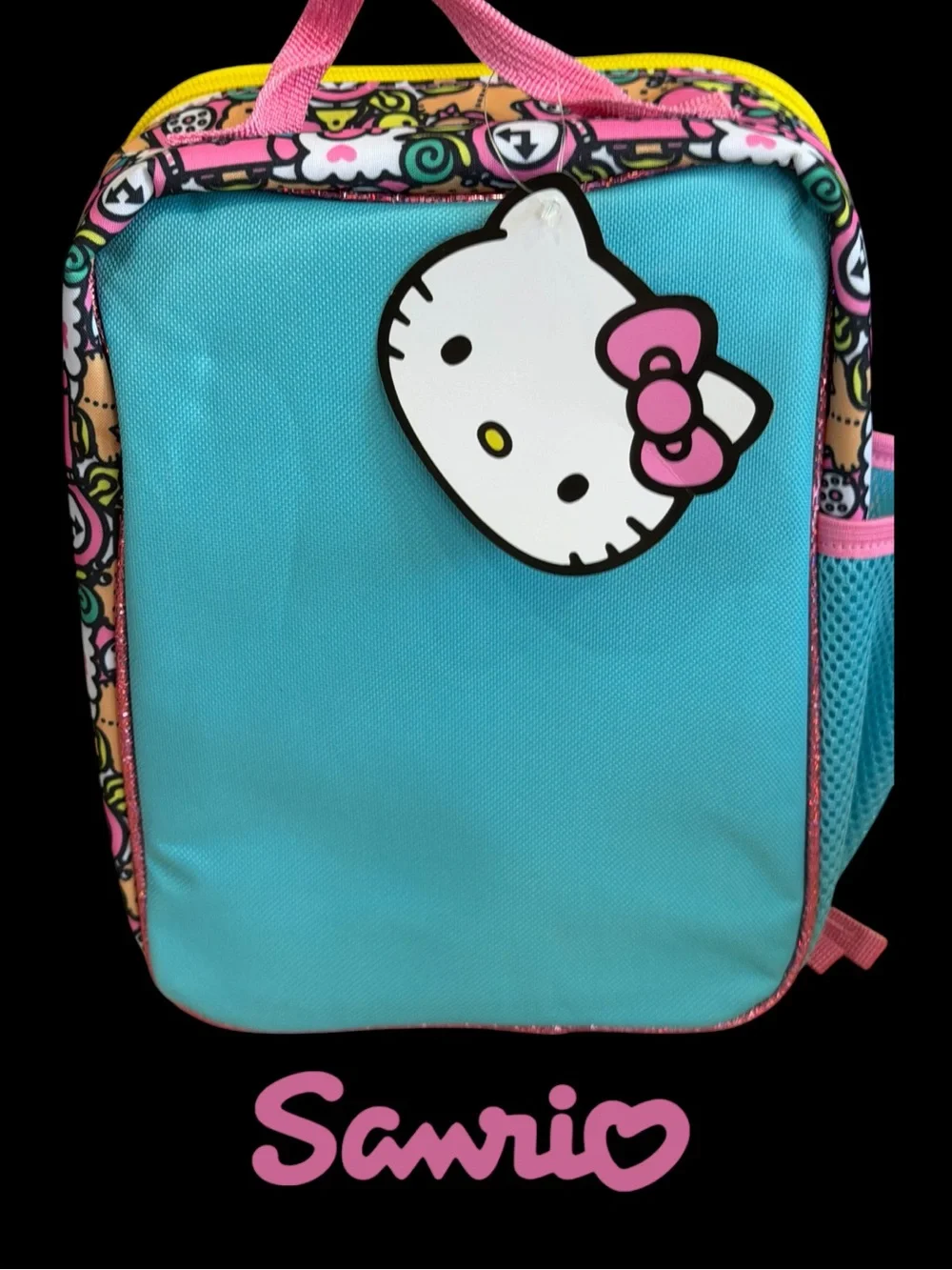 Adorable NWT Sanrio Hello Kitty Pink Sequin Lunch Bag